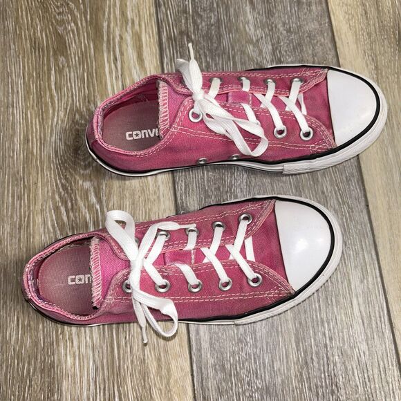 Juniors Youth US Size 1 Converse Double Tongue 652583F Pink Sneaker Shoes - Picture 2 of 13